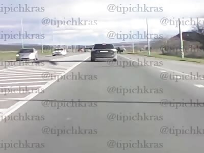 man almost died twice from car flying at him and from afalling pilllar