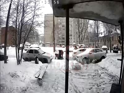 Loud mouth granny run over by stupid driver