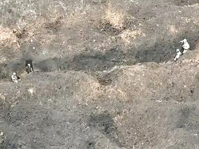 Russian soldier trapped like a rat