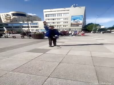 young man in public shouted 