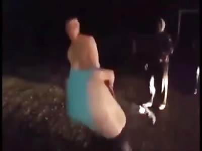 Man gets picked up and slammed on his head