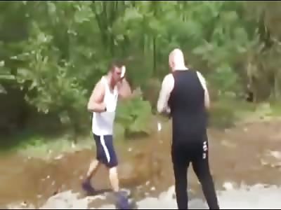 Biting and trying to scram each others eyeballs out