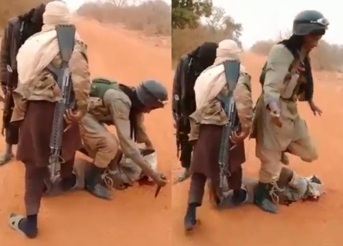 Jihadists slit throat of rival ethnic male