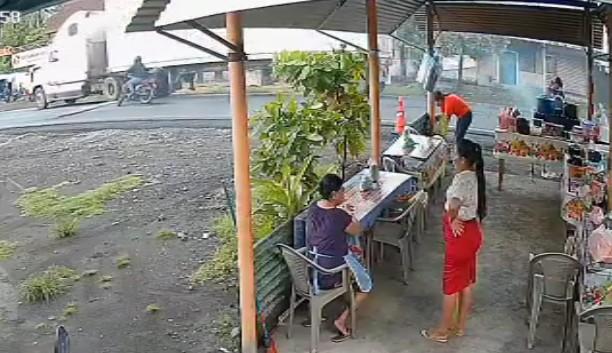 Restaurant Patrons Witness Instant Death Of Motoryclist