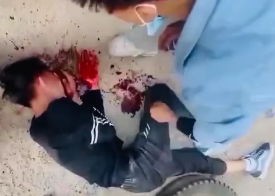 Thief captured and punished hard 