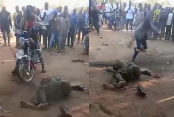 Man Accused Of Stealing Motorcycle Ran Over And Stoned To Death 