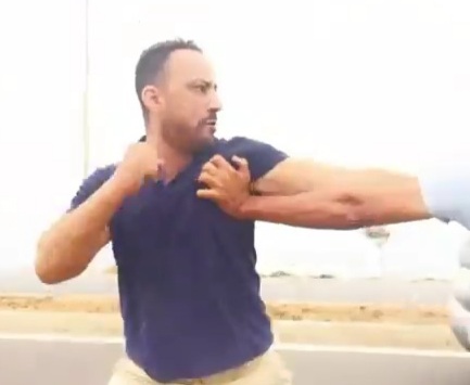 Moroccan Road Rage Due to Taxi Driver Dangerous Overtaking 