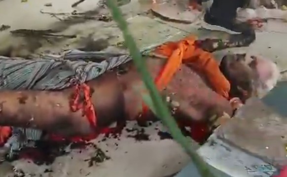 Old Man Sets Himself On Fire After Losing Property