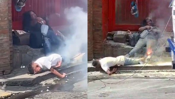 Two Electrocuted, Killed By Fallen Live Wire (more angles)