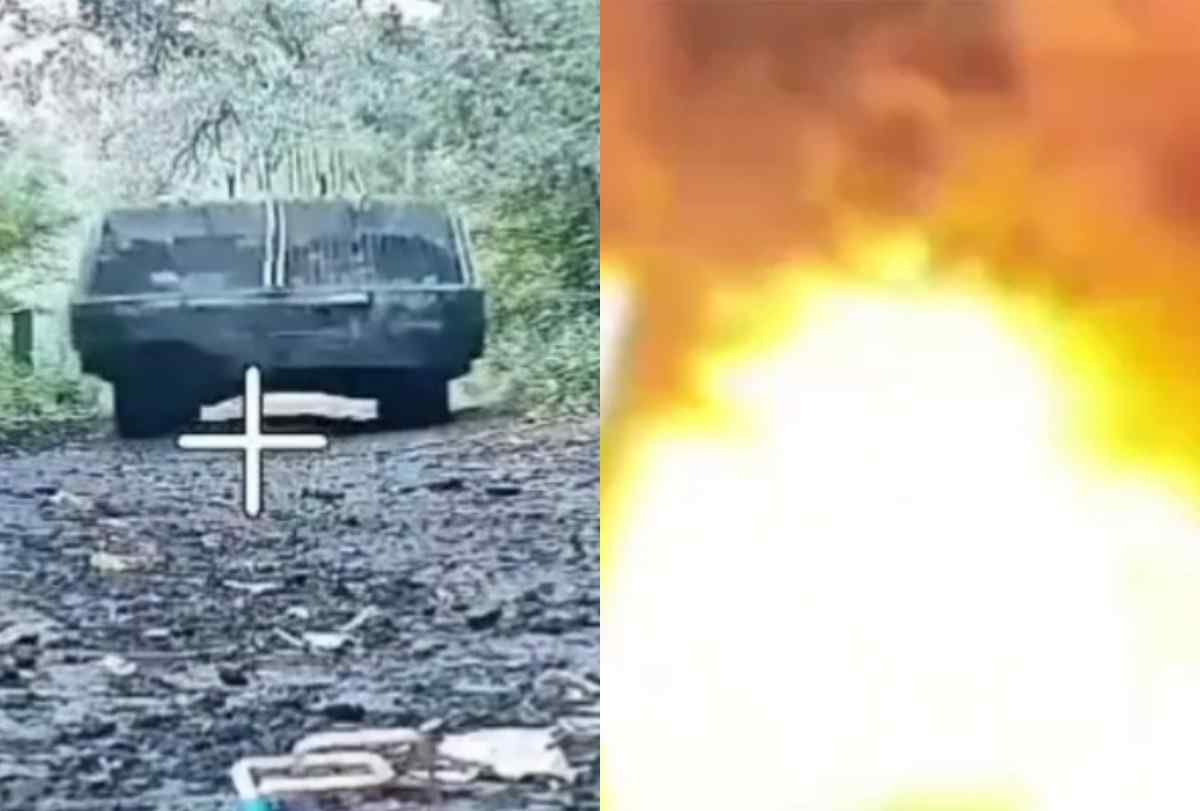 Ukrainian assault vehicle is demolecularized.