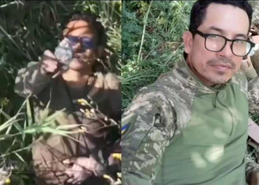Colombian Mercenary Begs for Mercy but is Killed. 