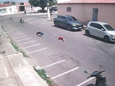 motorcyclist killed by van driver in Brazil