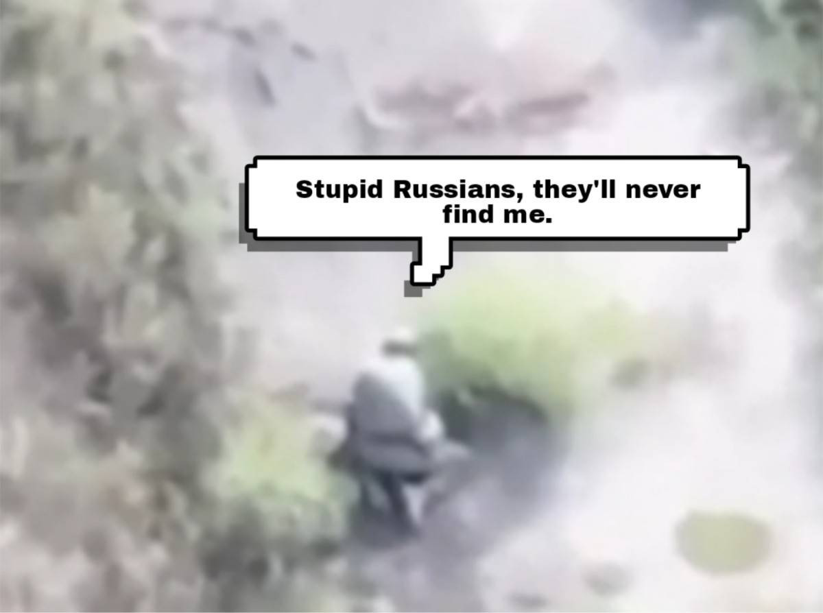 The smartest Ukrainian and the stupidest camouflage. 