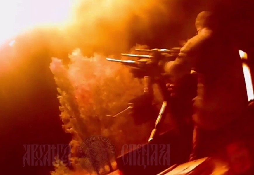 WILD: Kamikaze Drone Destroyed by Machine Gunner. 