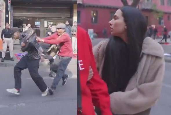 Tourists Film As Thief Being Captured And Beaten