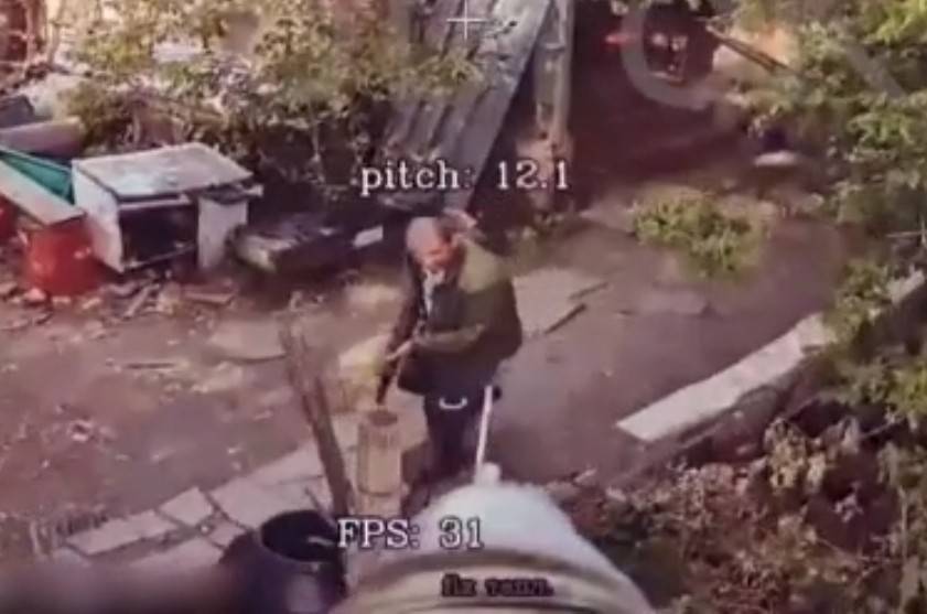 Ukrainian forgot to look up. 