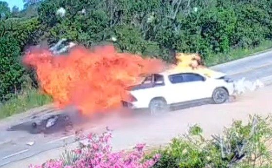 Biker Dies In High Speed Fiery Crash