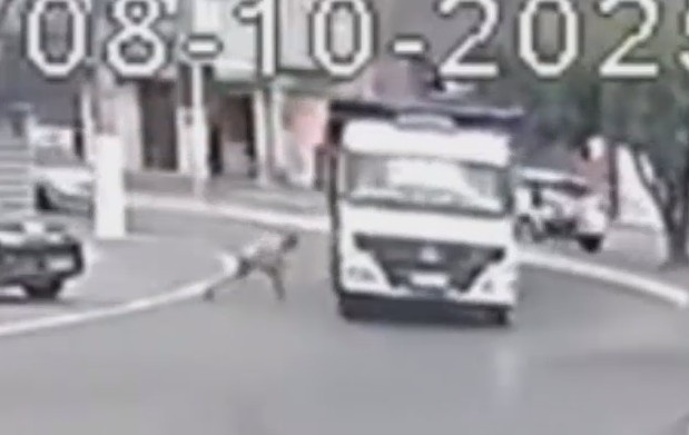 Depressed Man Throws Himself Under The Truck