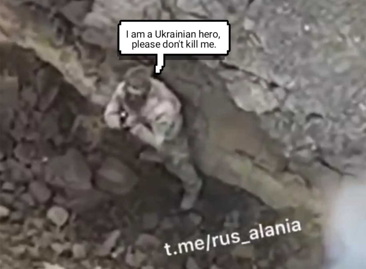 Praying and surrendering are ineffective against Russian drones. 