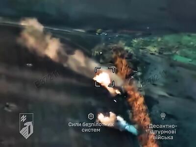 AZOV destroyed a giant Russian column.