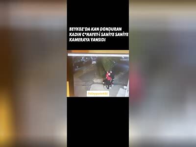 WOMAN BEING STABBED TO DEATH BY EX 