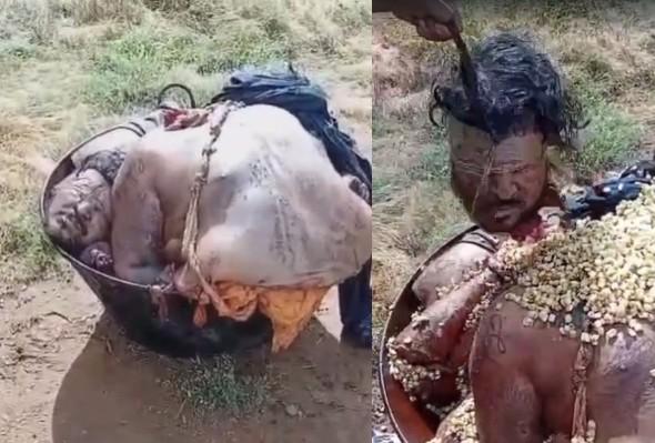 Narcos Having Some Fun With Butchered Rival