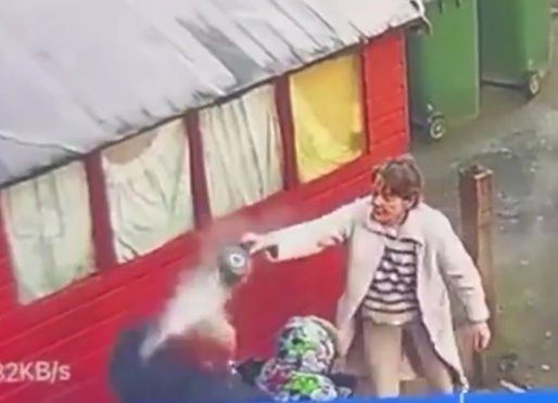 HORRIFYING BOILING WATER ATTACK CAUGHT ON CCTV