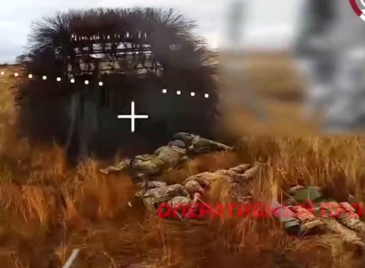 Massacring a Ukrainian assault. 