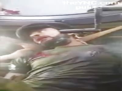 soldier. eRide inside a tank