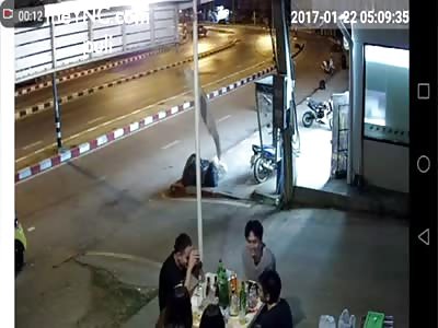 Racing Motorcycle Bounced