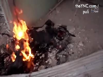 The remains of those killed by the Turkish bombing in the city