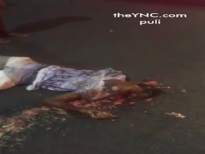 Picks up the peaton head