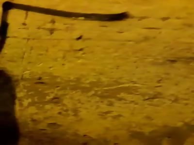 Executed for painting in enemy neighborhood