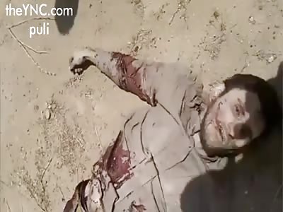 kicking the soldier's head