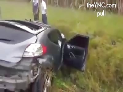 A woman killed in a traffic accident on the road to Zarzales