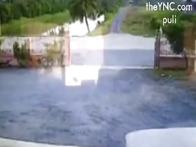 awesome frontal crash