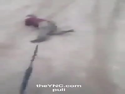 Torture: Dragged alive from a moving Jeep