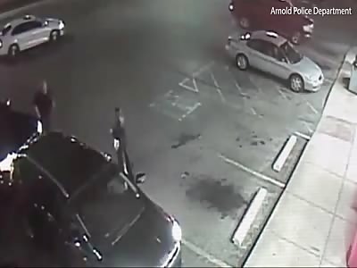 Man Slams a Woman to the Ground After he Followed Her off the Interstate in a Road Rage Dispute