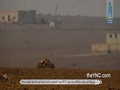  ATGM strike blowing up Assad regime technical in Northeastern Hama. 