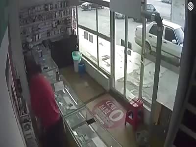 man is attacked with a knife several times