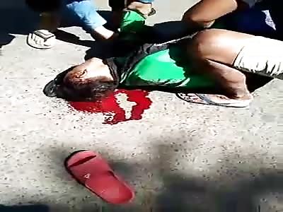 homicide man receives shot and goes into shock