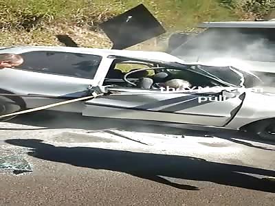 frontal collision car vs truck two deaths