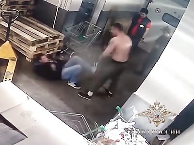 supermarket private security, hit client