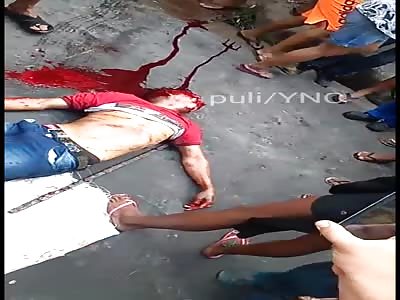 Bandido is hit by popular after raiding fairgrounds in the Manaus Center - BRAZIL