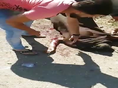 Massacre by targeting residential construction