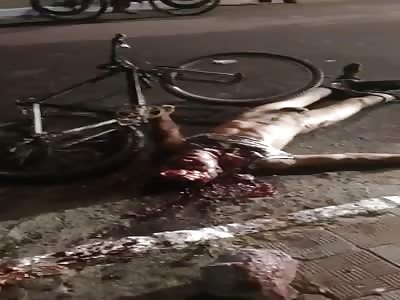 Gruesome Aftermath of a Murder Scene.