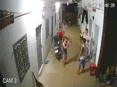 woman is brutally beaten