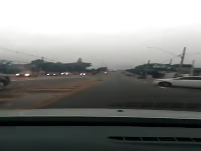 prison guard is shot by motorcycle thieves !!!