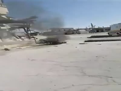 As a result of the artillery Asadit bombards us. 