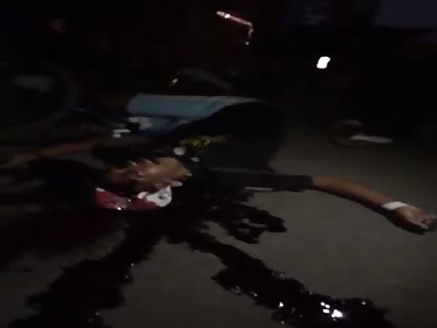 Brazil. Dead Man with, shot in the head